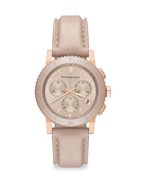 burberry rose gold-finished stainless steel chronograph bracelet watch|Buy and Sell Pre Owned Luxury Watches .